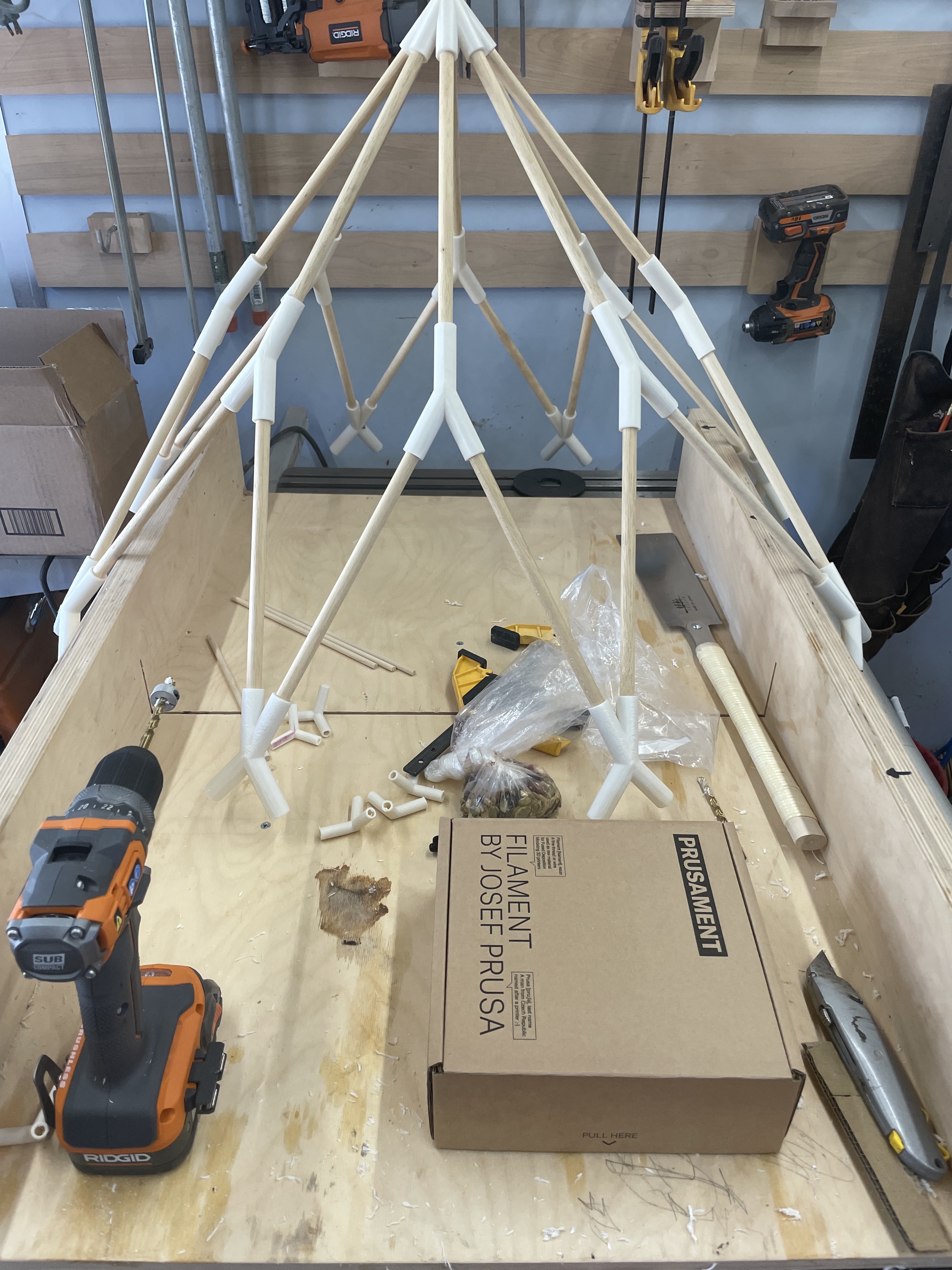 modwerk polar zonohedron frame construction 3d print